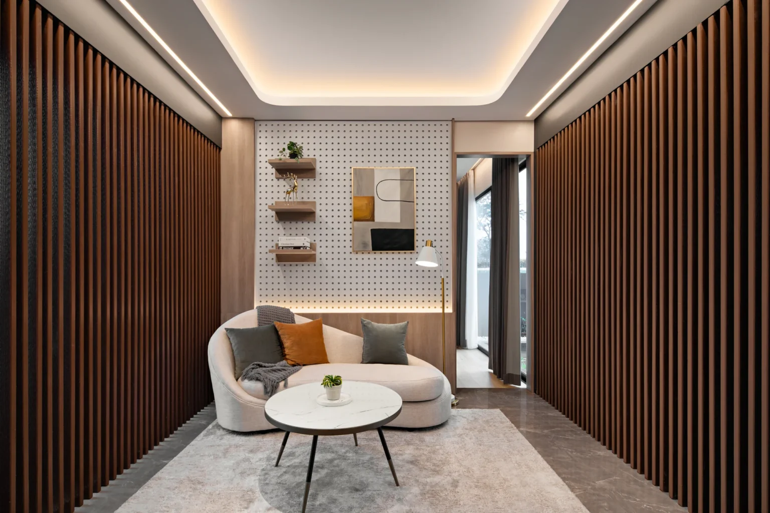 11 ide plafon ruang tamu elegan