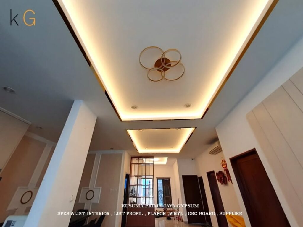project plafon interior gypsum & mirror list gold stainlesteel i false drop ceilinglokasi (4)