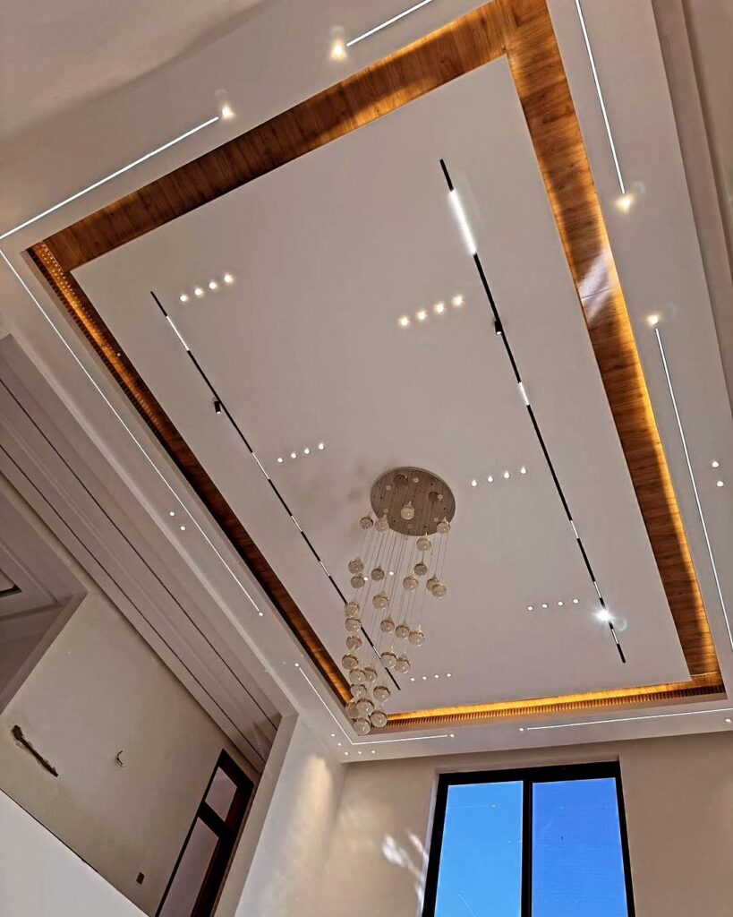 • ceiling interior ( kombinasi plafon material )• pvc panel , gypsum board , wpc panel #plaf